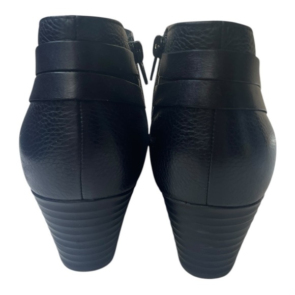 Collection By Clarks Women’s Valorie 2 Ashly Black Leather Ankle Booties - Picture 5 of 9